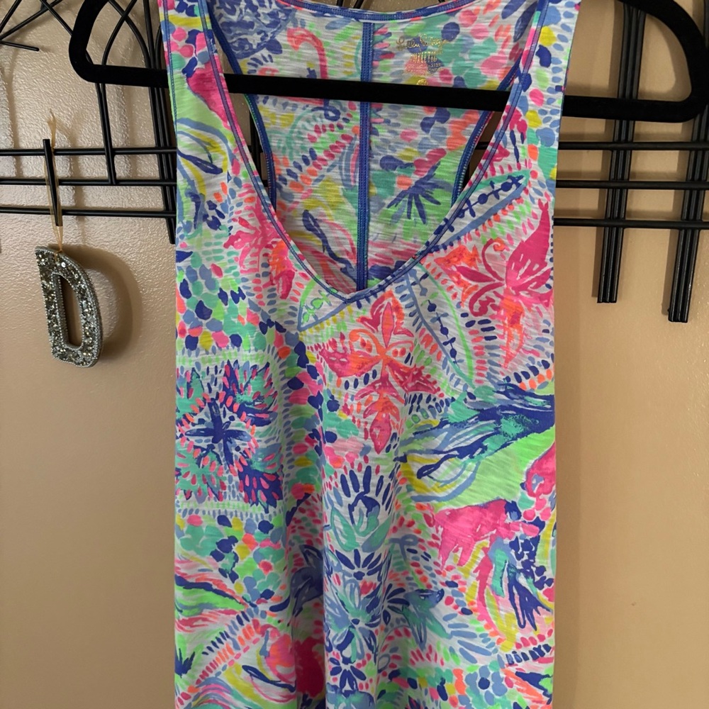 Lilly Pulitzer Athletic Luxletic tank top size XL GUC